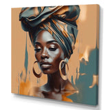 African Chromatic Woman III - Fashion Canvas Wall Art