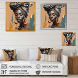 African Chromatic Woman III - Fashion Canvas Wall Art