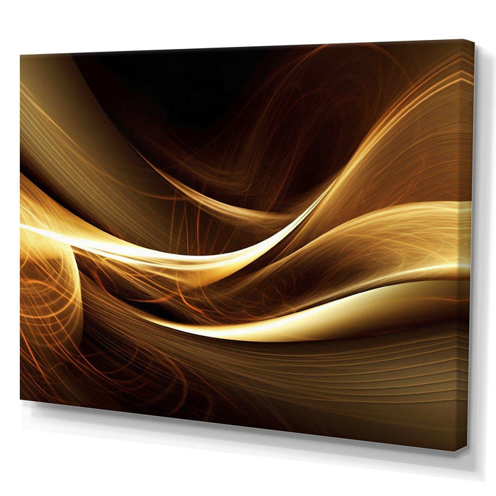 Gold Elegant Modern Sofa I - Abstract Canvas Wall Art