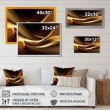 Gold Elegant Modern Sofa I - Abstract Canvas Wall Art