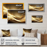 Gold Elegant Modern Sofa III - Abstract Canvas Wall Art