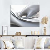 White Grey Contemplative Abstraction - Abstract Canvas Wall Art