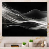 Black White Contemplative Abstraction I - Abstract Canvas Wall Art