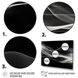 Black White Contemplative Abstraction I - Abstract Canvas Wall Art