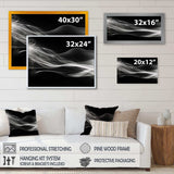 Black White Contemplative Abstraction I - Abstract Canvas Wall Art