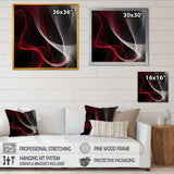 Red Black Contemplative Abstraction I - Abstract Canvas Wall Art