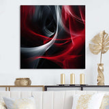 Red Black Contemplative Abstraction X - Abstract Canvas Wall Art