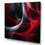 Red Black Contemplative Abstraction X - Abstract Canvas Wall Art