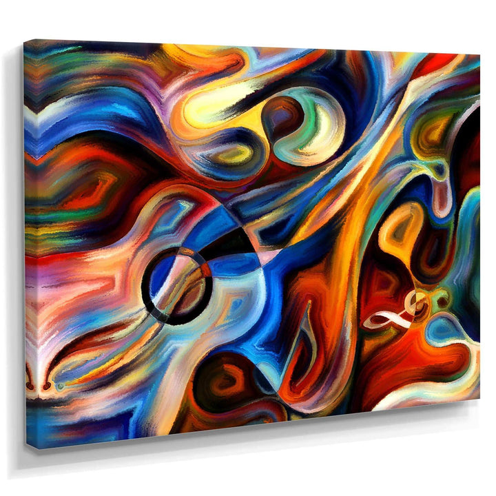 Abstract Music and Rhythm Canvas Canvas