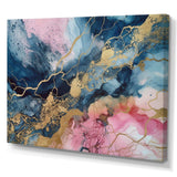 Exploring The Depths Of Pink Geode IV - Abstract Canvas Wall Art