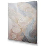 Gold And Grey Line Art In Motion II - Abstract Canvas Wall Art