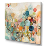 Pink Blue Minimalims Fludity I - Abstract Canvas Wall Art