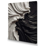 Black White Marbled Dreamscape I - Abstract Canvas Wall Art