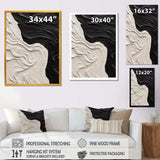 Black White Marbled Dreamscape II - Abstract Canvas Wall Art