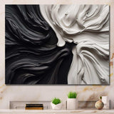 Black White Marbled Dreamscape IV - Abstract Canvas Wall Art