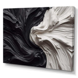 Black White Marbled Dreamscape V - Abstract Canvas Wall Art