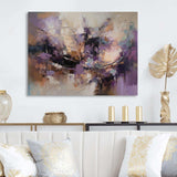 Purple Minimalims Enchantment - Abstract Canvas Wall Art