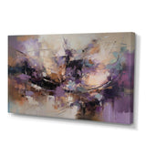 Purple Minimalims Enchantment - Abstract Canvas Wall Art