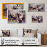 Purple Minimalims Enchantment - Abstract Canvas Wall Art