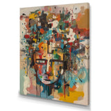 Abstract Face Portrait II - Abstract Canvas Wall Art