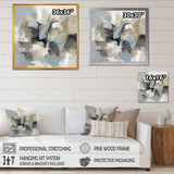 Beige And Grey Unbounded Creativity I - Abstract Canvas Wall Art