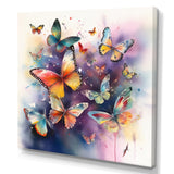 Purple Butterflies In The Air - Butterfly Wall Art Prints