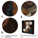 White Fancy Cat - Cat Large Canvas Wall Art