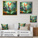Cute Bunny - Rabbit Bedroom Wall Art