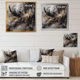 Gold And Black Expressions Of Freedom I - Geometric Canvas Wall Art