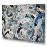 Blue And White Bohemian Medley - Geometric Canvas Wall Art