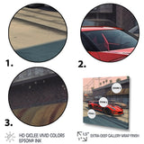 Red And Black Muscle Car Elegance - Cars American Muscle Canvas Wall Art