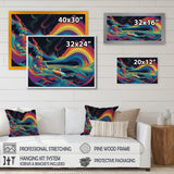 Blue And Orange The Art Of Muscle I - Cars American Muscle Canvas Wall Art