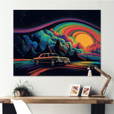 Black And Blue The Art Of Muscle - Cars American Muscle Canvas Wall Art