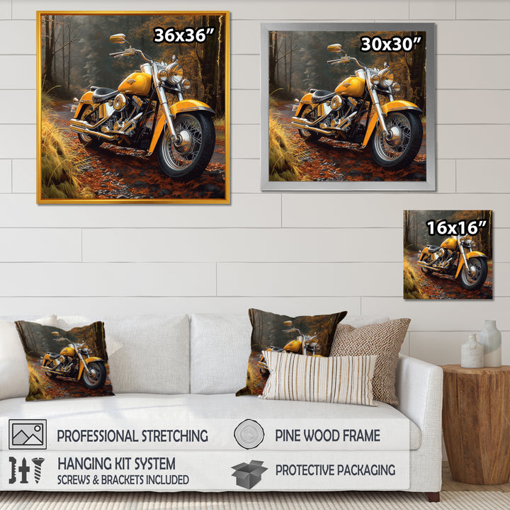 Trailblazing Motorcycle Adventure - Motorcycle Canvas Wall Art