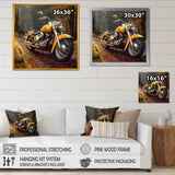 Trailblazing Motorcycle Adventure - Motorcycle Canvas Wall Art