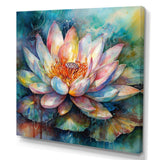 Pink Lotus Floral Dreams II - Floral Canvas Wall Art