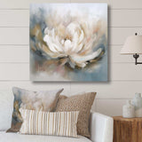 White Lotus Floral Melodies - Floral Canvas Wall Art