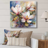 Pink Magnolia Symphony III - Floral Canvas Wall Art