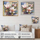 Pink Magnolia Symphony III - Floral Canvas Wall Art