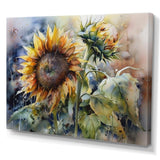 Yellow Sunflower Symphony IV - Floral Canvas Wall Art