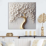 White Orchid Tree Garden Of Branches VIII - Landscapes Canvas Wall Art