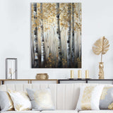 Birch Tree Forest Wonderland V - Landscapes Canvas Wall Art