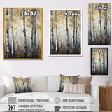 Birch Tree Forest Wonderland V - Landscapes Canvas Wall Art