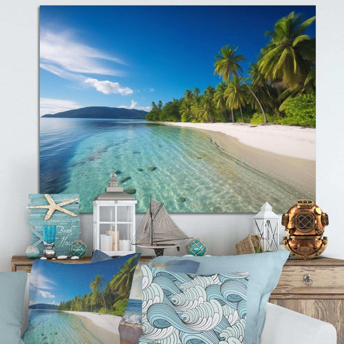 Ocean Blue Paradise - Landscapes Canvas Wall Art
