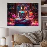 Starlight Buddha I - Spiritual Canvas Wall Art