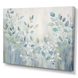 Blue Botanical Rhythms IV - Abstract Canvas Wall Art