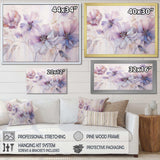 Purple Botanical Whispers I - Abstract Canvas Wall Art