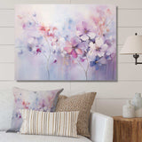 Purple Dreamy Florals I - Abstract Canvas Wall Art