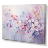 Purple Dreamy Florals I - Abstract Canvas Wall Art