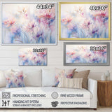 Purple Dreamy Florals II - Abstract Canvas Wall Art